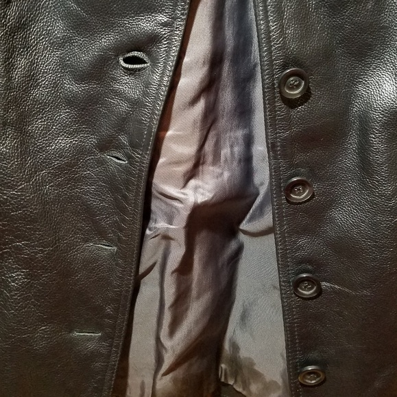 Black Wilson's leather jacket size Small - Picture 2 of 6